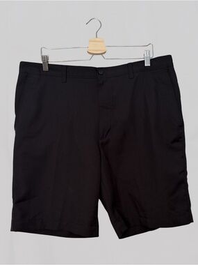 PGA Tour Black Flat Front Golf Shorts
